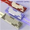 Ajazz Tastiera Meccanica da Gaming Cablata AJAZZ AK680 65% Hot Swap Mini con Keycap Personalizzabili e Gasket per PC e Laptop