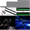 KALADA 18 in 1 più recente auto nascosta LED luce ambientale fumo nero opaco striscia acrilica RGB Symphony decorazione interna kit luce atmosfera