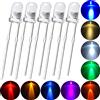 HVIERO 1000 pz F3 3mm Rotondo Bianco Rosso Giallo Blu Verde Luminoso Diodo Emettitore di Luce Assortimento Kit Lampadina Lampada A Led Componente Elettronico