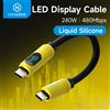 Hagibis Cavo USB C corto con display a LED Cavo di ricarica rapido tipo C da 0,25 m Cavo di ricarica PD 240 W per iPhone 17 Pro MacBook Pixel