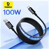 BASEUS Cavo magnetico Baseus USB tipo C per Huawei Xiaomi Samsung Super Charge 100W Cavo dati per caricabatterie USB C a ricarica rapida