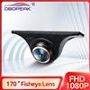 OBDPEAK Telecamera posteriore per auto AHD 1080P 170 ° Veicolo per visione notturna Full HD con obiettivo dorato Fisheye che retroma le telecamere anteriori 360 per Dash Cam