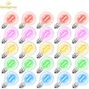 Genixgreen Confezione da 25 Lampadine LED RGB a Filamento in Vetro Globo, Multicolore Dimmerabile, Base E12, Ricambio per Luci a Stringa G40, Decorazione per Interni ed Esterni