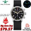 Militado ML1868KF Orologio al quarzo con 3 quadranti VK67 Movimento cronografo Orologi luminosi Vetro zaffiro Orologio da polso resistente all'acqua 100 m
