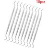 well ck 10 pezzi in acciaio inox doppia testa strumento dentale dentista denti pulito igiene Explorer sonda gancio Pick dentisti strumenti