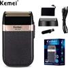 Kemei KM-2024 USB Ricarica Rasoio Elettrico Per Gli Uomini Alternativo Doppia Lama Rasoio Barba Trimmer Macchina Da Barba