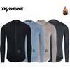 YKYWBIKE Maglia da ciclismo da uomo Inverno e Autunno Manica lunga Fodera in pile termico Bicicletta Giacca calda Bici da strada Abbigliamento MTB