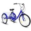 Daibot Bici da carico elettrica a 3 ruote per anziani Tricicli elettrici da 24 pollici 350W 36V per batteria al litio rimovibile con cestino