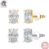 ORSA JEWELS Squisiti orecchini in argento sterling 925 con zirconi per le donne Lucido 8A Premium Orecchini con zirconi cubici Gioielli per feste LZE03
