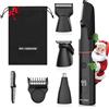 MAXGROOM Kit tagliacapelli per il corpo per uomo Rasoio pubico Capelli Naso Barba Trimmer Elettrico IPX6 Impermeabile Inguine 4 in 1 Rasoio per uomo