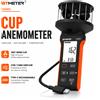 HoldPeak BTMETER 5000G Anemometro Digitale a 4 Coppe Misuratore di Velocità del Vento 360 ° Tester di Flusso d'Aria con Funzione di Blocco Dati di Temperatura Massima e Media per HVAC Esterni