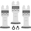 EZARC Set di 3 Lame Oscillanti Diamantate, Lame Extra Lunghe per Utensili Multifunzione, per Rimozione di Stucco e Pulizia del Cemento