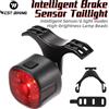 WEST BIKING Fanale posteriore per freno intelligente IP66 Impermeabile USB Ricarica Luce posteriore per bici 6 modalità Sensore freno intelligente Accessori bici