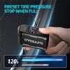 CYCLAMI A2S 120 PSI Mini Pompa Elettrica Bicicletta Portatile Cordless Gonfiatore Presta Valvola Schrader FV AV Ciclismo MTB Bici Da Strada