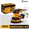 DEKO DKOS32XL125 320W velocità 14000pm levigatrice orbitale casuale casa carpentiere fai da te lucidatrice per raccolta polvere forte