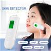 foreverlily Tester della pelle Umidità della pelle del viso Contenuto di olio Analizzatore della pelle Pelle Acqua Guancia Misuratore di prova dell'età della pelle elastica Rilevatore di agente fluorescente