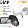 IMOU Bullet 2E 5MP 3K Faretto incorporato Telecamera WiFi a colori Esterna IP67 Impermeabile Sicurezza domestica Rilevamento umano Telecamera IP