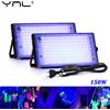 YNL Luce di inondazione a LED UV 50W 100W 150W AC220V Proiettore per esterni LED 395nm 400nm Lampada da palco fluorescente ultravioletta Luce nera per feste