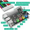 T.F.SKYWINDINTL 24Pin ATX 6 Porte USB 2.0 Alimentazione Breakout Board Modulo di Alimentazione Adattatore Connettore Manopola di Tensione Regolabile Supporta QC2.0 QC3.0
