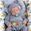 MRB 46CM Reborn Baby Doll Levi Silicone misto Vinile o bambola di stoffa Finito 3D Verniciato Vene della pelle Collezione d'arte Regalo bambola per le ragazze