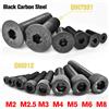 EN XIXIAN 5-100 pz Din912 Grado12.9 Vite a esagono incassato a brugola M2 M2.5 M3 M4 M5 M6 M8 DIN7991 Acciaio nero10.9 Vite a testa svasata con esagono incassato