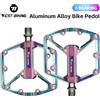 WEST BIKING Pedale per bici a 3 cuscinetti Pedale per bicicletta da strada MTB ultraleggero in lega di alluminio Ampliare accessori per pedali da ciclismo antiscivolo