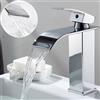 ctzszzmm Lavabo a cascata Rubinetto alto e basso in acciaio inossidabile Nero Lavabo per WC caldo e freddo Bagno Casa