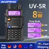 Baofeng Walkie Talkie UV 5R 5W 8W Dual Band Ham Radio bidirezionale Vhf Uhf Radio FM Ricetrasmettitore portatile Caccia 16KM