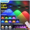 Pzsunly Luce notturna RGB a 12 colori Telecomando senza fili Tipo-c Luce ricaricabile alimentata per armadio da cucina Guardaroba Camera da letto