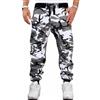 NONE Pantaloni da uomo Casual Jogger Camouflage Caviglia con fascia a vita media Moda maschile Cargo Pantaloni casual Cool Sports Streetwear Autunno