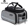 WEST BIKING Borsa portapacchi posteriore per bici 15-20L Borsa a tracolla per bagagli da viaggio per bici da strada MTB di grande capacità
