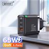 QOOVI 65W GaN Caricatore USB Tipo C Ricarica rapida Adattatore di ricarica rapida 4.0 Caricatore USB-C PD per Samsung Xiaomi MacBook iPhone iPad