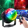 Heinast RGB LED Stage Disco Light Rotante DJ Ball Strobe Controllo remoto del suono Magic Dance Car Regalo di Natale Party Club Laser Show Lamp