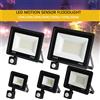 PIBAOGU LED PIR Sensore di movimento Proiettore Lampada da parete Luce LED bianca Impermeabile 100W 50W 30W 20W 10W Faretto LED per esterni per giardino