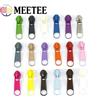 Meetee 20/50/200 pezzi 3 # 5 # Cerniera in nylon Meetee Rainbow: cursore, testa decorativa, tirazip, kit di riparazione, accessorio per cucito