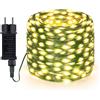 MALITAI Luci a Stringa LED in Pelle per Esterni da 50M 100M, Migliorate e Resistenti, 8 Modalità, Impermeabili, per Decorazioni da Giardino, Cortile e Albero di Natale