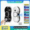 Liectroux Robot pulisci finestre ultrasottile Liectroux HCR-10 con spruzzo d'acqua a ultrasuoni, robot aspirapolvere per finestre, tergivetro domestico, pulizia a secco e umida, percorso AI