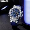 SMAEL 8106 Orologio Sportivo da Uomo Analogico Digitale con Doppio Display - Impermeabile 50M, Retroilluminazione LED, Allarme, Cronografo, Cronometro