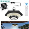 newstyle Lampade a sospensione solari per capannone all'aperto 228 led 5 modalità sensore di movimento solare luce timer a distanza impermeabili fienile Gazebo Garage Garden