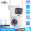 Hiseeu 6MP WIFI PTZ Telecamera IP Doppia Lente 5X Zoom Digitale Auto Tracking CCTV Telecamera di Sorveglianza Per Hiseeu Sistema CCTV Senza Fili