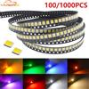 HVIERO 100/1000X SMT SMD 2835 Lampada a LED Perlina 20-25lm Bianco Rosso Blu Verde Giallo Perline Led Chip DC 1.8-3.6V Luci Diodi emettitori di luce