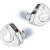 SIMGOT EW300 1DD + 1Planar + 1PZT Hybrid Driver auricolari IEM HIFI con ugelli rimovibili cavo OFC IEM placcato argento per musicista