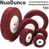 SI FANG 100/125/150/200/250/300mm Ruota per lucidatura in tessuto non tessuto Ruota per spazzole con patta in nylon Pulizia dei metalli Rimozione della ruggine Rettifica Strumento brasivo