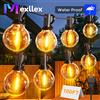 Mexllex 30M/15M/9M LED G40 Globe String Lights Outdoor, Lampadine in plastica IP65 impermeabili per la lampada decorativa della ghirlanda del giardino della festa di Natale