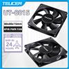TEUCER 8015 Ventola per case del computer 80mm/92mm PWM a 4 pin Ventola di raffreddamento ultrasottile ad alto flusso d'aria 1200-3000 giri/min Ventola con cuscinetto FDB in cascata