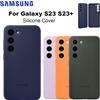 SAMSUNG Custodia per telefono in silicone originale SAMSUNG Galaxy S23 S23+ S23Plus Design morbido ed elegante