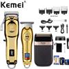 Kemei KM-2628 KM-678 KM-2024 Tagliacapelli elettrici professionali Barba Clipper Kit rasoio per capelli ricaricabile da uomo