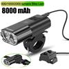 NEWBOLER Luce per bicicletta 1000 Lumen 4000mAh Faro per bici Power Bank Torcia Manubrio Ricarica USB MTB Ciclismo su strada Evidenzia