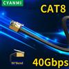 CYANMI Cavo Ethernet cianmi CAT8 40Gbps CAT 6 cavo Ethernet Lan di rete per PC Modem Laptop PS 5 Router RJ45 Flat Cat 8 cavo Ethernet