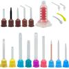 well ck 50 pz/lotto Punte di Miscelazione Dentale Materiali di Impressione Laboratorio Protesi Tubi di Colore Gomma di Silicone Usa E Getta Odontoiatria Materiale